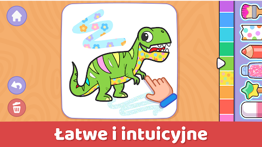 Malowanie dinozaurów